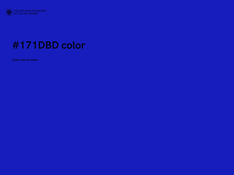 #171DBD color image