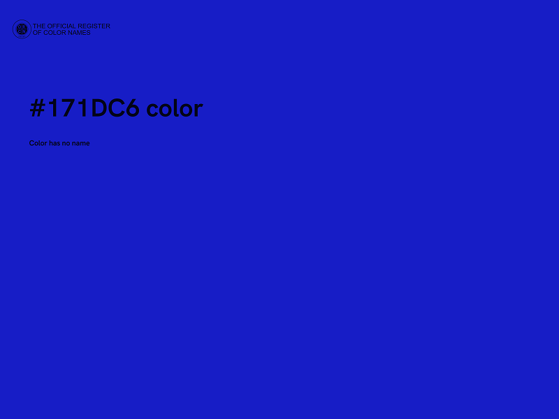 #171DC6 color image