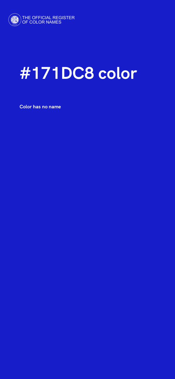 #171DC8 color image