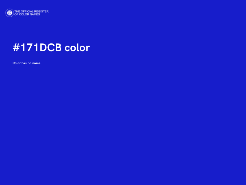 #171DCB color image
