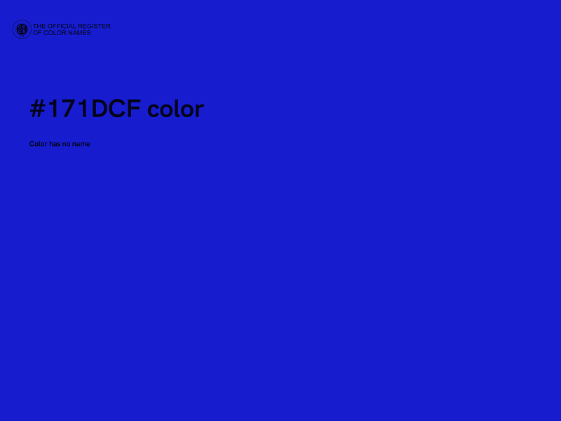 #171DCF color image