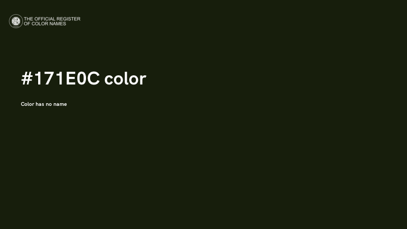 #171E0C color image