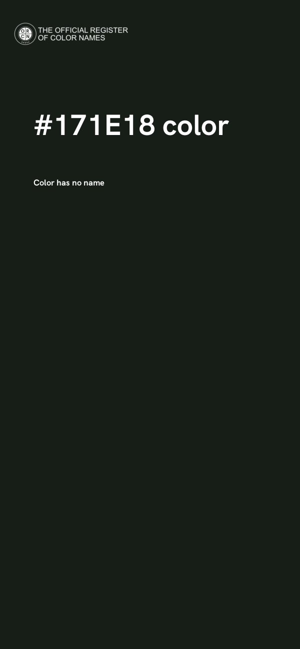 #171E18 color image