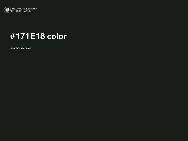 #171E18 color image
