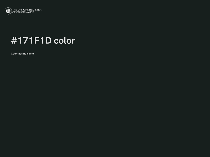 #171F1D color image