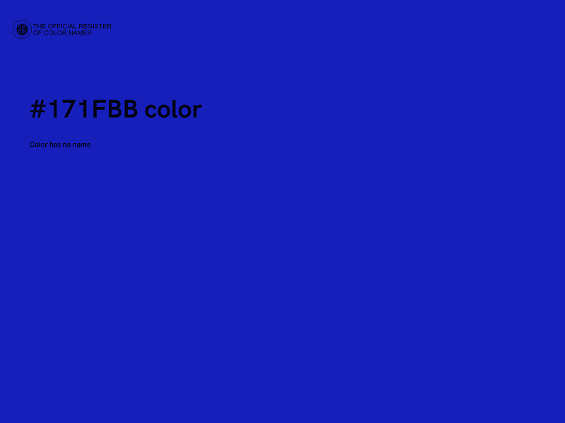 #171FBB color image