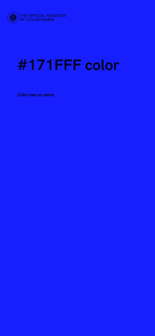 #171FFF color image