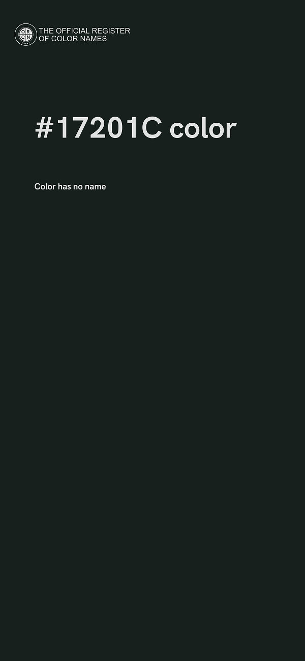 #17201C color image