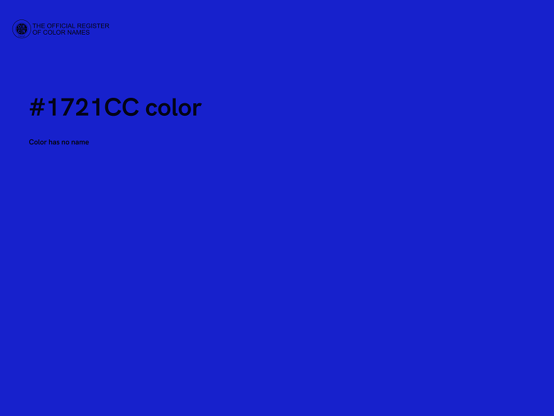 #1721CC color image