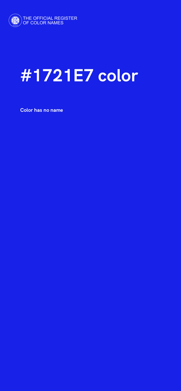 #1721E7 color image