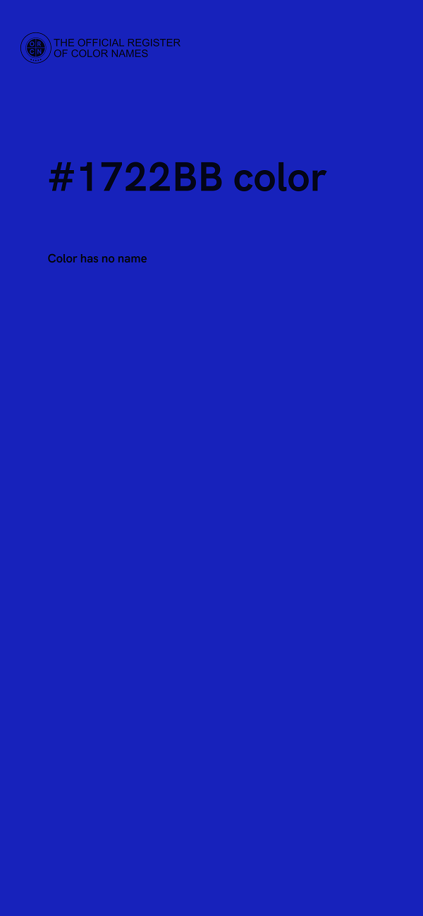 #1722BB color image