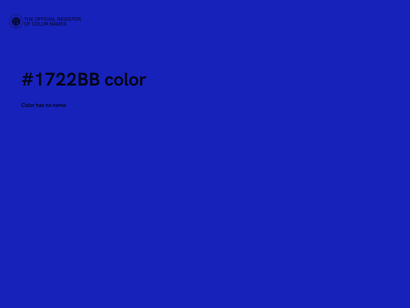 #1722BB color image