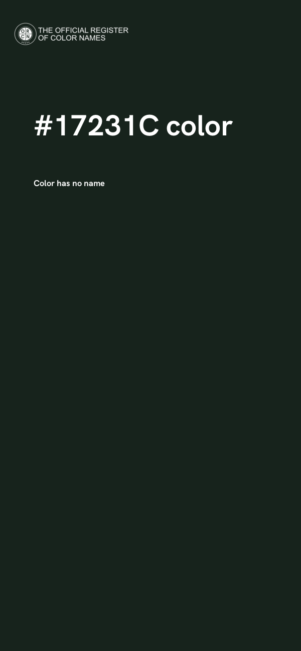 #17231C color image
