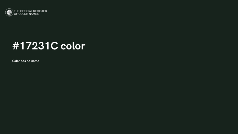#17231C color image
