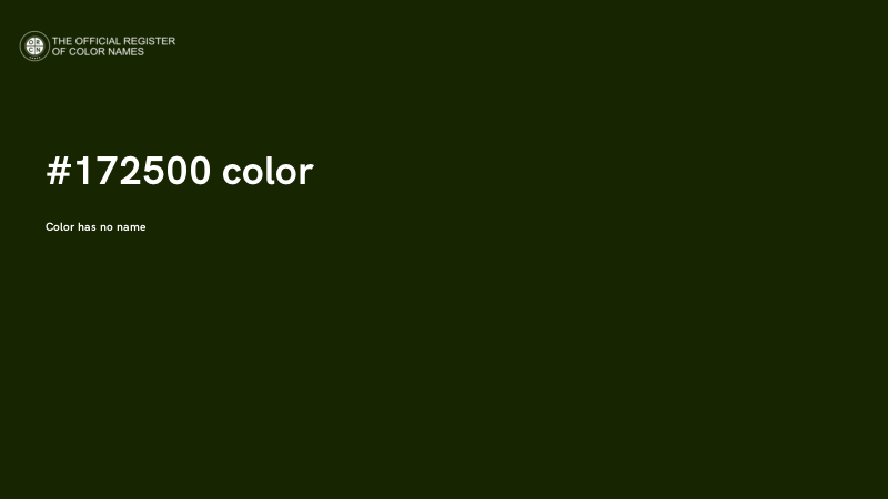 #172500 color image