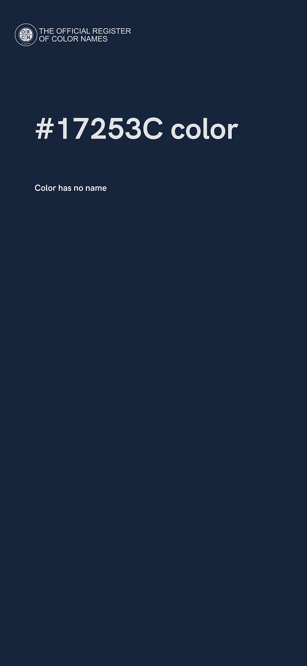 #17253C color image
