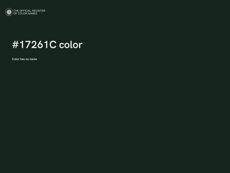 #17261C color image
