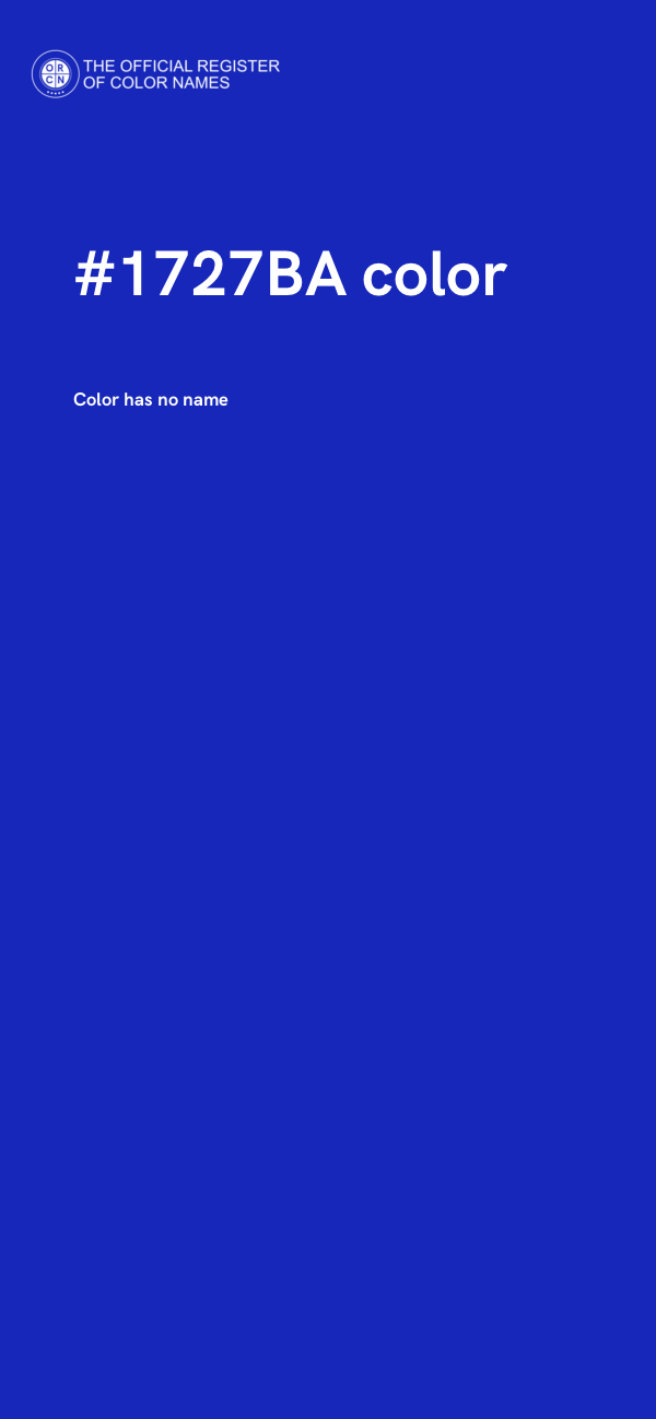 #1727BA color image