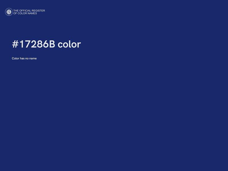 #17286B color image