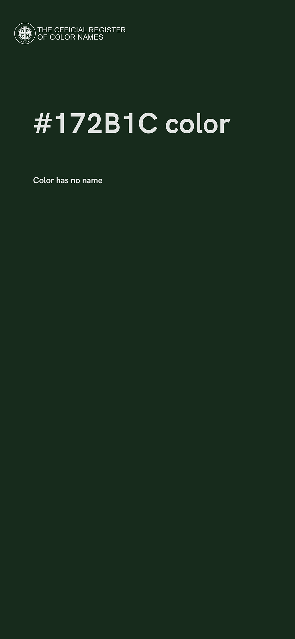 #172B1C color image