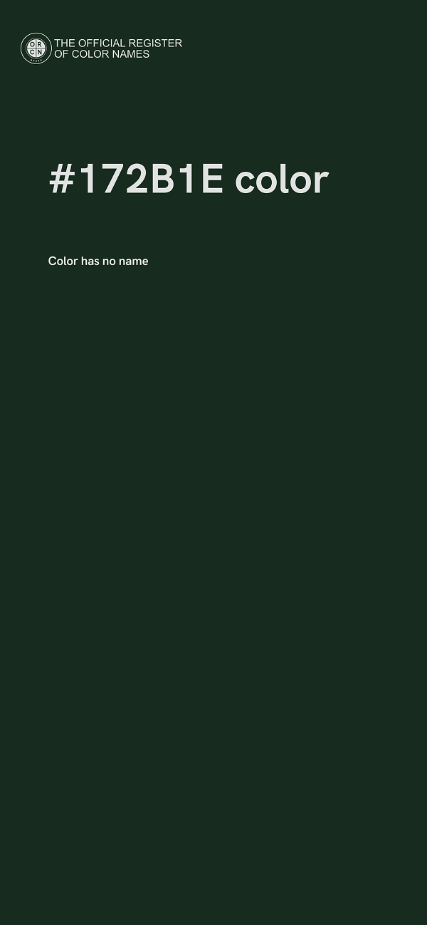 #172B1E color image