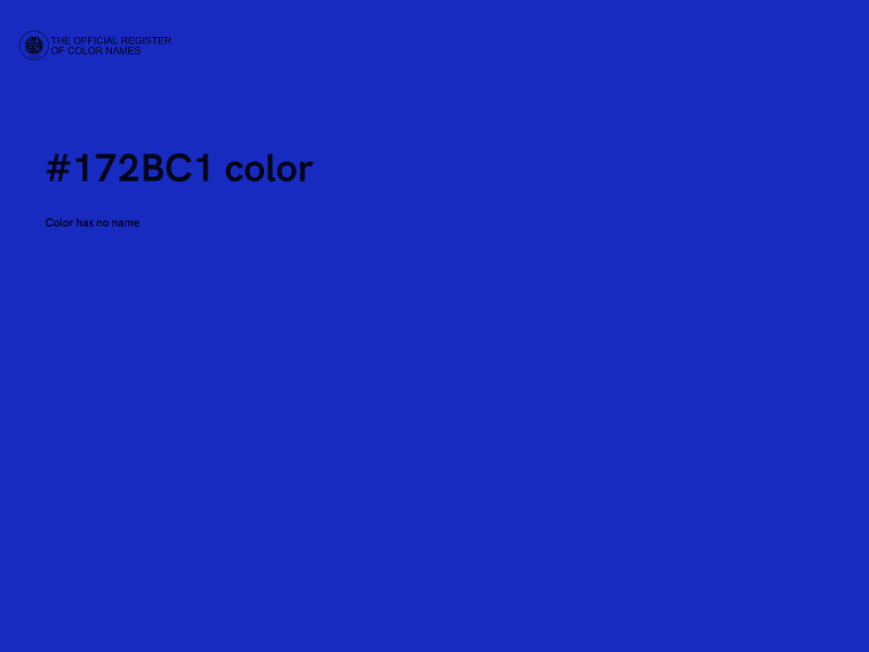#172BC1 color image