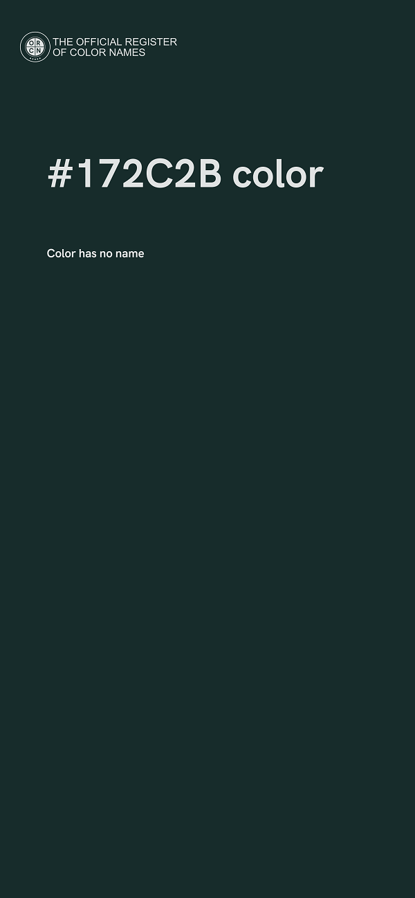#172C2B color image
