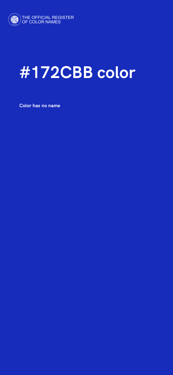 #172CBB color image