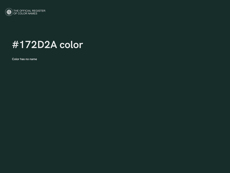 #172D2A color image