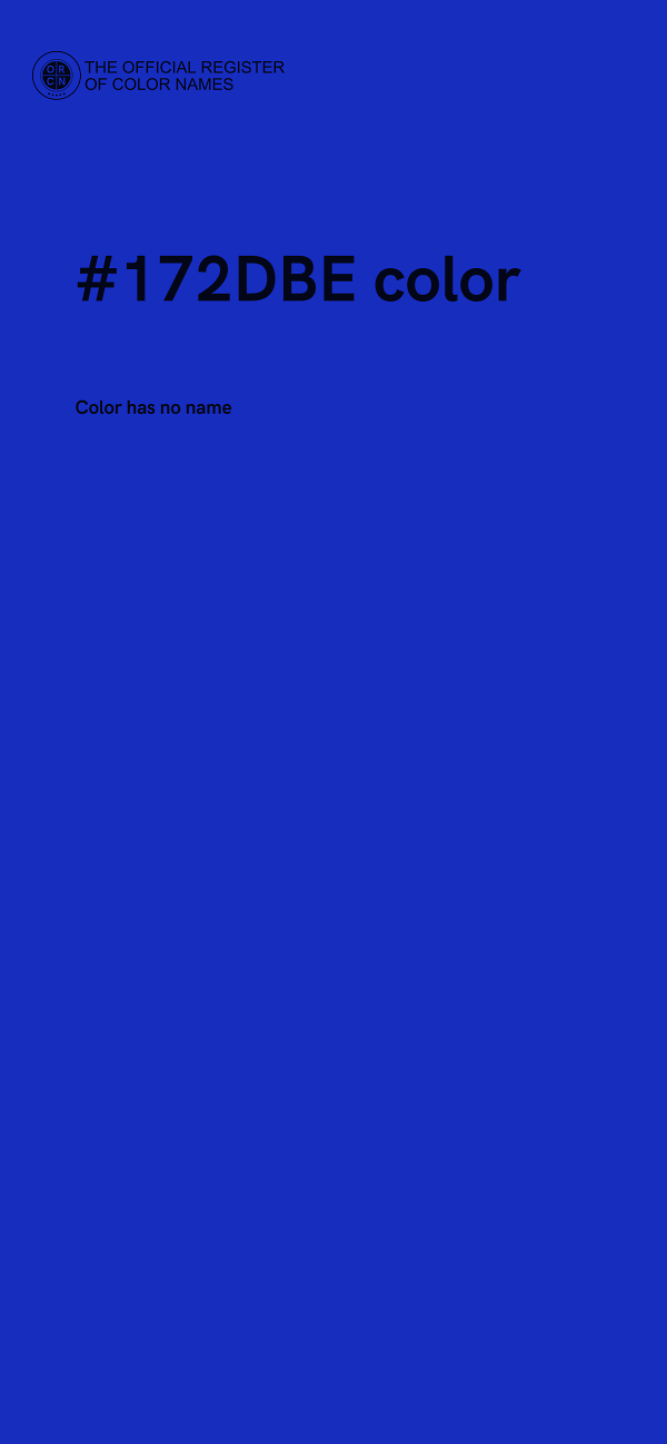 #172DBE color image