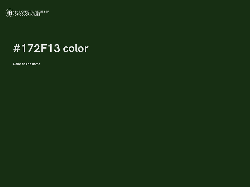 #172F13 color image