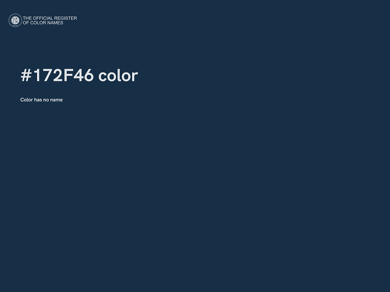 #172F46 color image