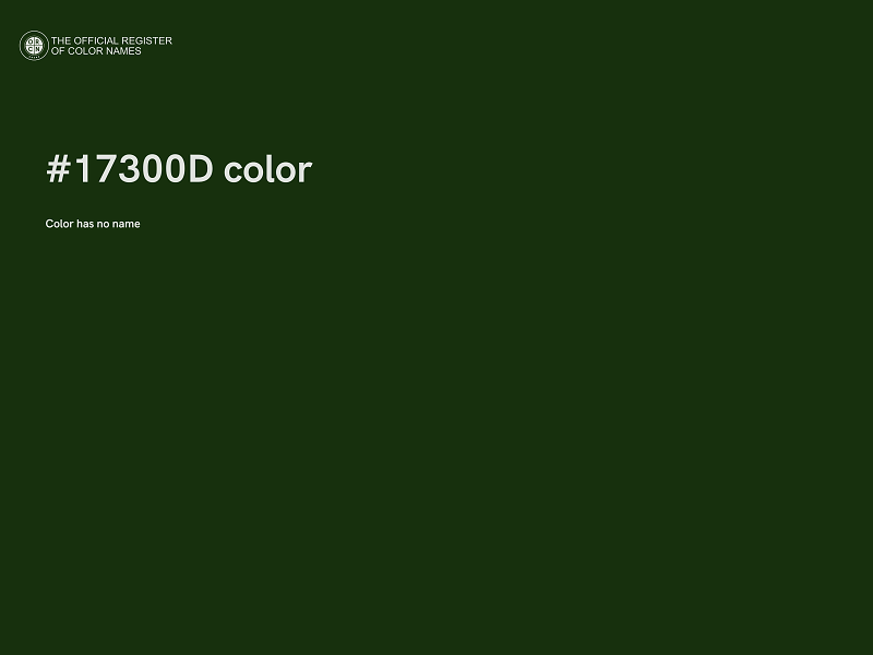 #17300D color image