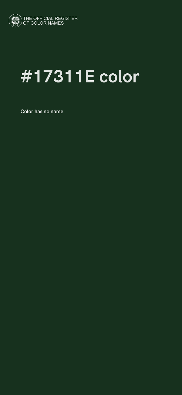 #17311E color image