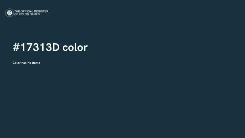 #17313D color image