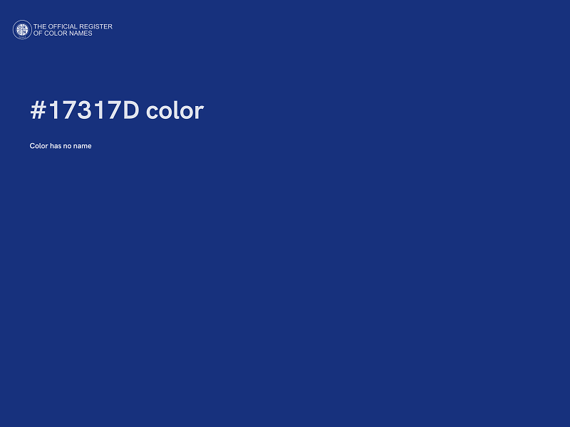 #17317D color image