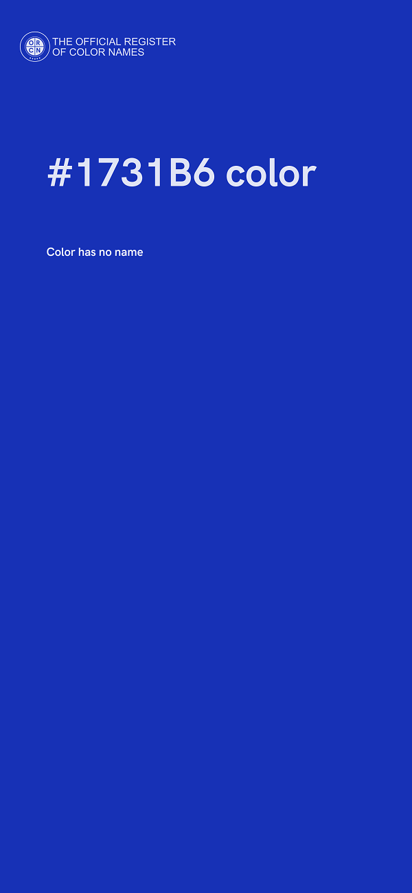 #1731B6 color image