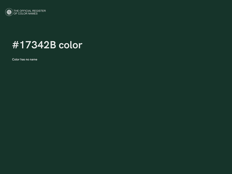 #17342B color image