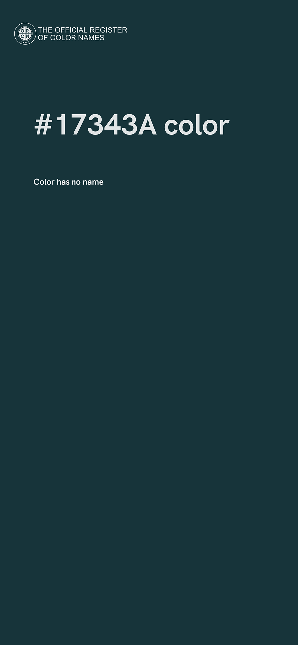 #17343A color image