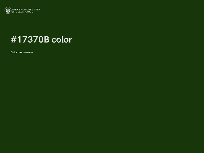 #17370B color image