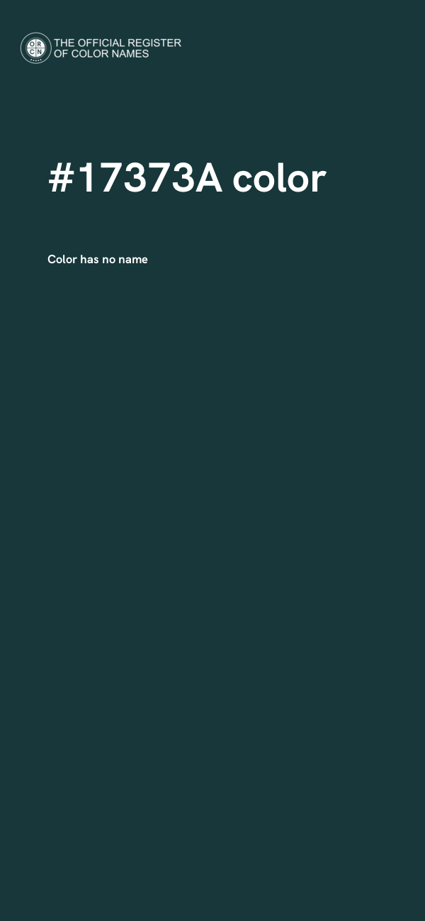 #17373A color image