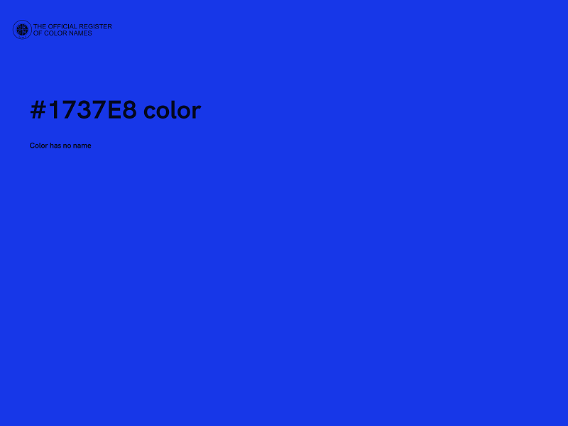 #1737E8 color image