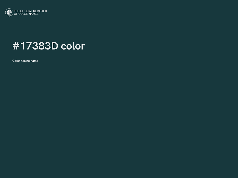 #17383D color image