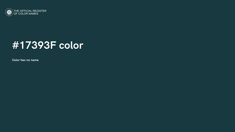 #17393F color image