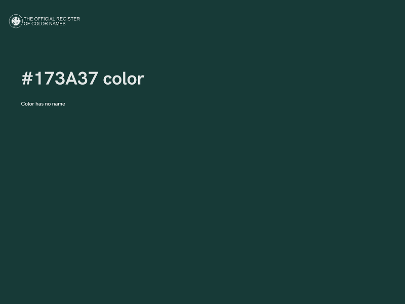 #173A37 color image