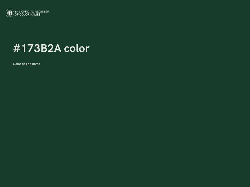 #173B2A color image