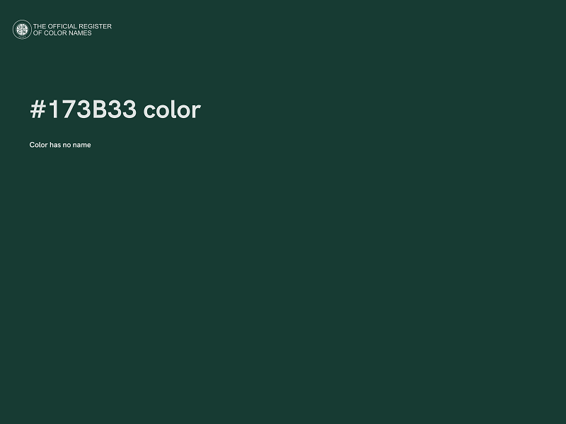 #173B33 color image