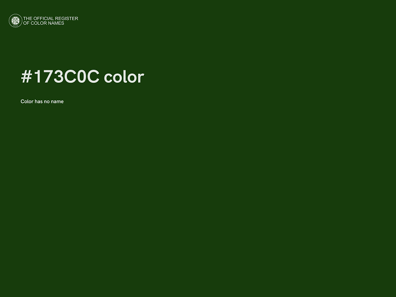 #173C0C color image