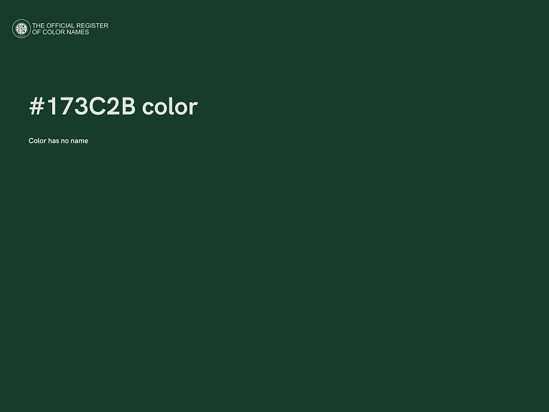 #173C2B color image