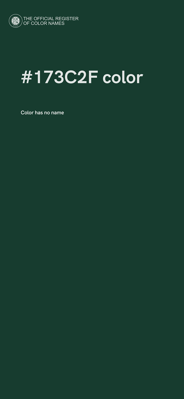 #173C2F color image
